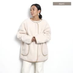 あき様専用ミーリー meriボアキルティングリバーシブルジャケットのサムネイル