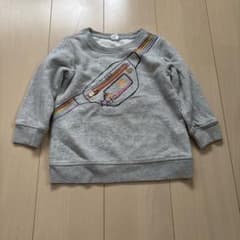 baby GAP トレーナー グレー ウエストポーチ柄