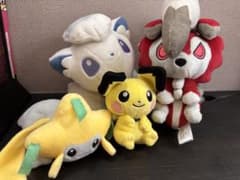 ポケモン ぬいぐるみ セット　ジラーチ　ルガルガン　アローラロコン　ピチュウのサムネイル