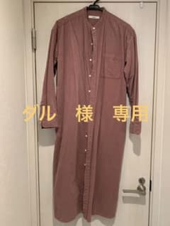 コーデュロイ　シャツワンピース　マタニティのサムネイル