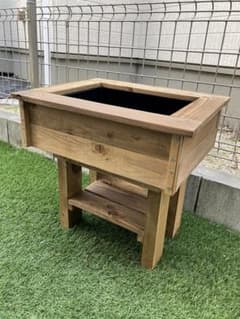 木製メダカ鉢 ビオトープ - メルカリ