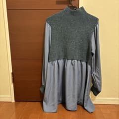 【YAMADAYA】RADIATE異素材切り替えニットトップスのサムネイル