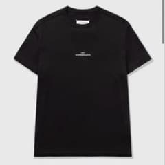 tee_メゾンマルジェラ 反転ロゴ 黒 Tシャツ 46 Maison Margiela ブラック 反転ロゴTシャツ サイズ46 - メルカリ