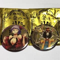 ワンピース 金の輩 缶バッジ ブルック カリーナ フィルムゴールド 限定