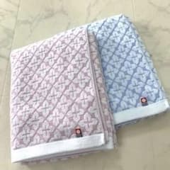 今治タオル バスタオル ピンク ブルー各1枚のサムネイル
