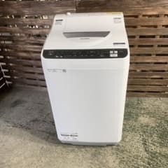 東京23区送料無料 美品シャープ縦型洗濯乾燥機5.5/3.5㎏ 洗浄/除菌済み