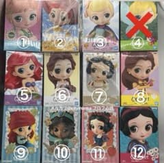 QPosket 디즈니 프린세스 세트 피규어 신품 미개봉