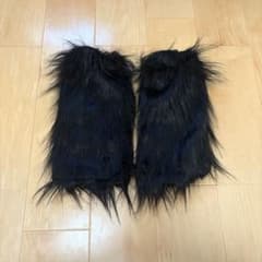 黒ファー レッグウォーマー 体育祭jkのサムネイル