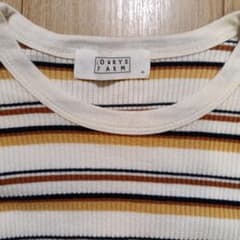 LOWRYS FARM ボーダー リブ Tシャツ Mのサムネイル