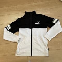 PUMA ジップアップジャケット 160サイズ 黒白のサムネイル