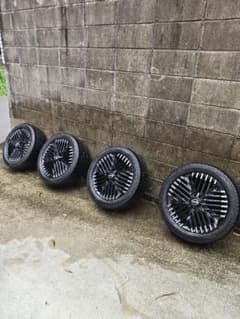 なぎさ◆日産ZE-1リーフ 17インチ純正アルミホイール&タイヤセット① なぎさ様専用◇日産ZE-1リーフ 17インチ純正アルミホイールタイヤ