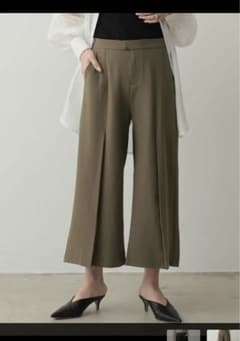 リエディ　とろみクロスセンタータック　ミモレパンツ