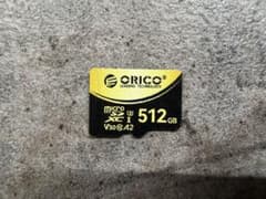 ORICO microSDXC 512GB PRO Plus テスト済のサムネイル