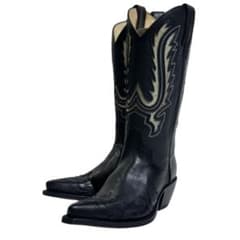 【新品/未使用】レディース 黒 蛇Xレザー コンビ ウエスタンブーツ サイズ37 新品/未使用】レディース 黒 蛇Xレザー コンビ ウエスタンブーツ