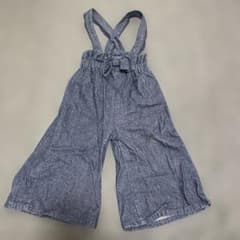 キッズ デニムサロペット ワイドパンツのサムネイル