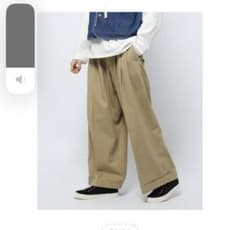 新品！ツイルタックワイドパンツ niko and ...のサムネイル