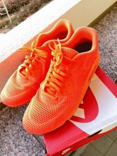 NIKE ナイキ air MAX 90  蛍光　オレンジ　30cmのサムネイル