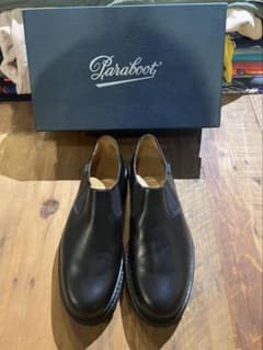 未使用 Paraboot フランス製 パラブーツ フォトン　サイドゴア ブラックのサムネイル
