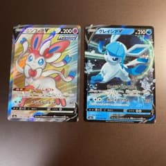 ポケモンカード　イーブイヒーローズ　ニンフィアV SR、グレイシアVのサムネイル