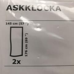 IKEA カーテンレース　無地白　未使用未開封のサムネイル