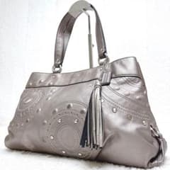 COACH tote bag metallic studded Y2K - メルカリ