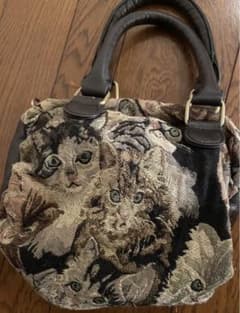 猫柄バッグ　ゴブラン織のサムネイル