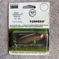 Heddon BABY TORPEDO 3/8 OZ サーフェスルアービンテージ - メルカリ