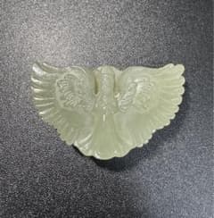 清代 和田玉 天使彫刻 ペンダント 根付 提物 古美術 骨董 旧家蔵出し