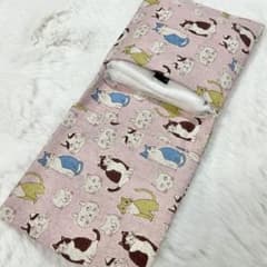 위생 케이스 고양이 고양이 가득 벌새 흰색 고양이 핑크 S7297