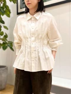 期間限定値下】CABaNコットンサテンモールスキンタックブラウス - メルカリ