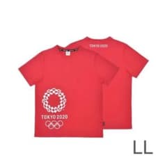 [일본제] 옷자락 프린트 유니섹스 T셔츠(도쿄 2020 올림픽 엠블럼)