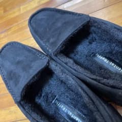 もこもこブラック モカシン24.5のサムネイル