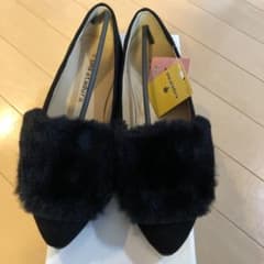 ファーぺたんこシューズ　Sサイズのサムネイル