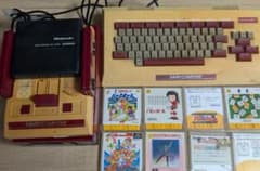 Junk items: Famicom console, Disk System, keyboard, and 7 disk cards.
