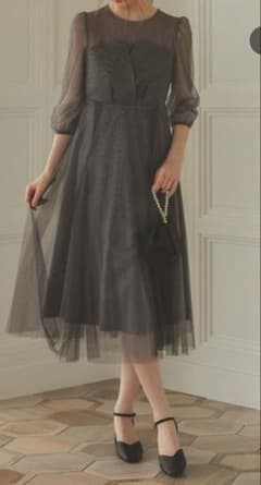 Dorry Doll ビスチェ風トップス ラメチュールワンピースドレスのサムネイル