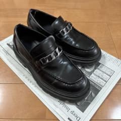 ZARA チェーンローファー ブラック 26.5 (41)のサムネイル