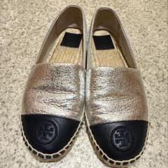 トリーバーチ 7 (24cm)TORY BURCH エスパドリーユ TORY BURCH トリーバーチ エスパドリーユ シルバー 7 - メルカリ