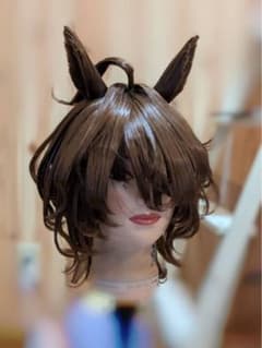 ウマ娘 アグネスタキオン ウィッグ ( 耳、アホ毛付き )のサムネイル