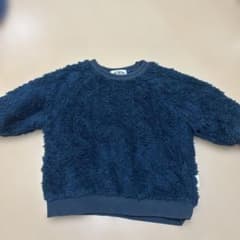 美品MAKE YOUR DAY ボアプルオーバー ネイビー 80cmのサムネイル