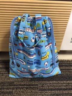 ハンドメイド　男の子お着替え袋のサムネイル