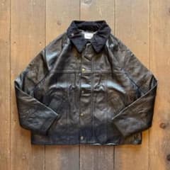 【極美品】yoused LEATHER DRIVER'S JACKET 2サイズのサムネイル