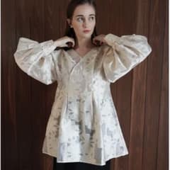 Acka. jacquard mini dress ジャガードミニドレス - メルカリ