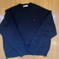 U.S. POLO ASSN. ネイビー クルーネックニットのサムネイル