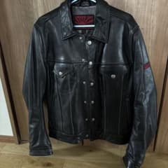 UNION JAP SHON ブラック レザージャケット。 - メルカリ