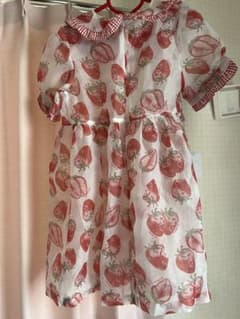 【輸入品】いちご柄シースルーワンピースのサムネイル