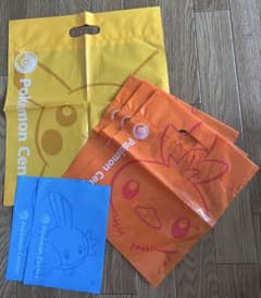 포켓몬 센터 쇼퍼 3종 세트 피카츄 아차모 미즈고로우