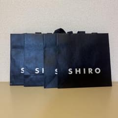 SHIRO ネイビーショップ袋 4枚セットのサムネイル