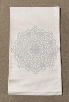 相良刺繍 手 刺繍 袋帯 正絹 帯 六通 絹 相良 リメイク - メルカリ