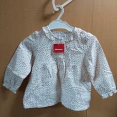 ミキハウス 花柄ブラウス 新品 タグ付きのサムネイル