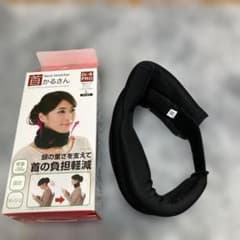 ネックストレッチャー 黒 メッシュ 約56g M 首サポーターのサムネイル